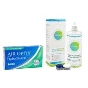 Alcon Air Optix Plus Hydraglyde for Astigmatism (3 šošovky) + Solunate Multi-Purpose 400 ml s puzdrom