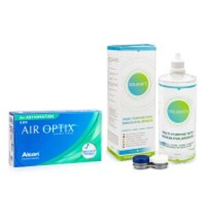 Alcon Air Optix for Astigmatism (3 šošovky) + Solunate Multi-Purpose 400 ml s puzdrom