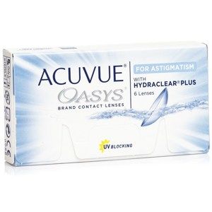 Acuvue Oasys for Astigmatism (6 šošoviek) Acuvue 2 týždenné tórické silikón-hydrogélové