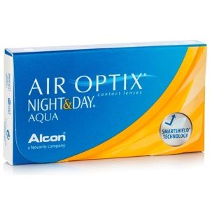 Air Optix Night &amp;amp; Day Aqua (6 šošoviek) Air Optix Kontinuálne silikón-hydrogélové sférické